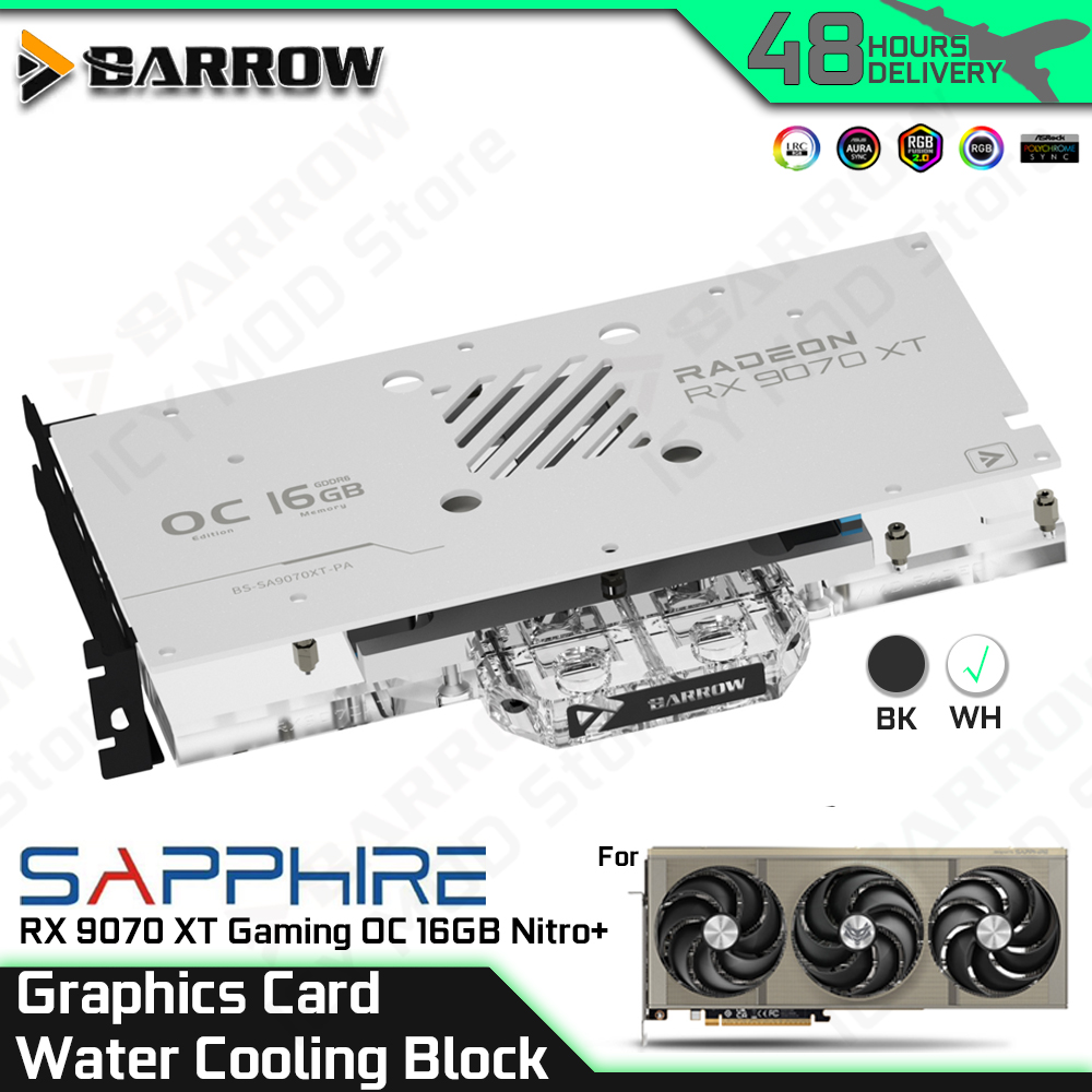 Rx 9070 Xt - Barrow carte graphique bloc de refroidissement