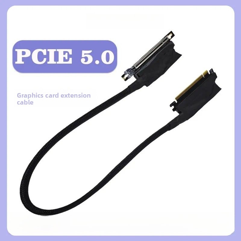Pcie 5.0 Gpu Riser Cable - Câble d'extension pour carte graphique PCIe