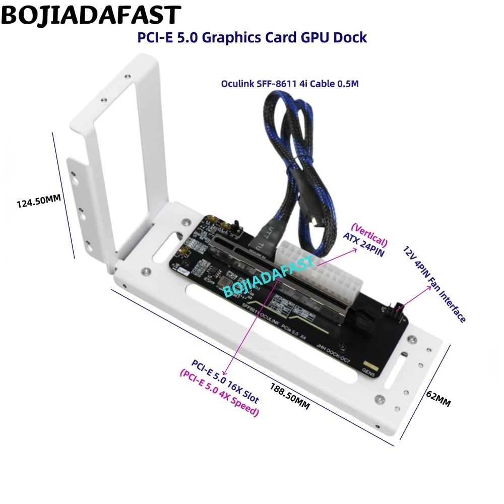 Carte adaptateur PCI-E 5.0 16X - Pcie 5.0 Gpu Riser Cable avis et prix