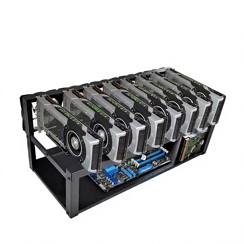 Support de carte graphique pou - Gpu Mining Rig Frame 8 Gpu avis et prix